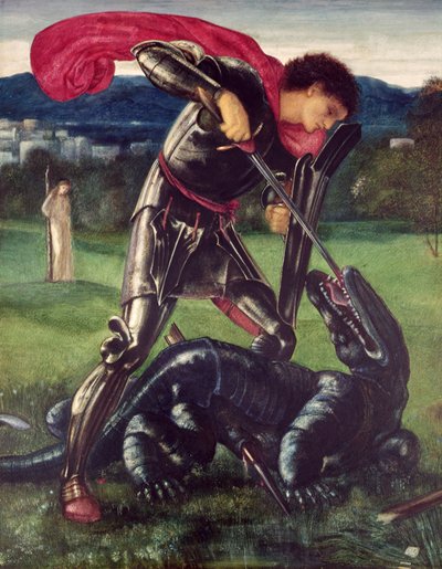 St. George and the Dragon by Edward Burne Jones